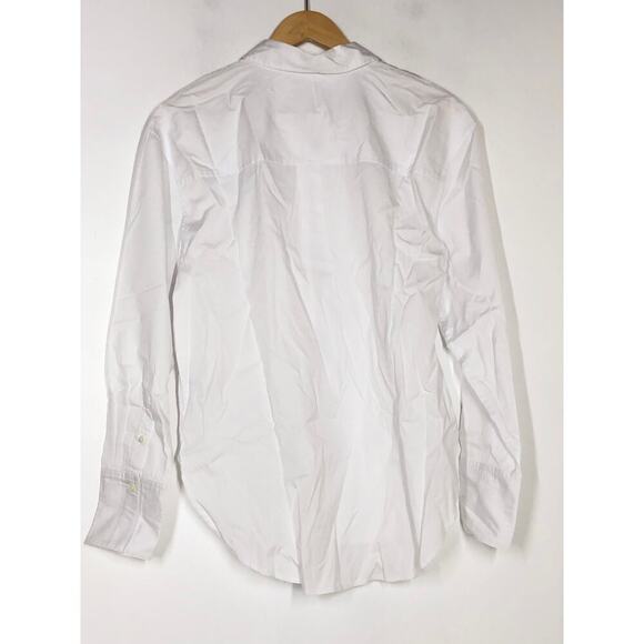 Madewell Button-Up Shirt Relaxed Fit Long Sleeve Top Eyelet White NWT Medium - Picture 4 of 9